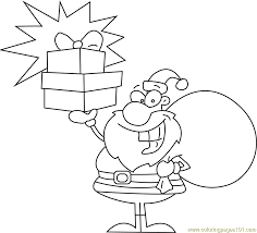 Printable naughty princess ariel coloring page. Naughty Santa Holding Presents Coloring Page For Kids Free Santa Claus Printable Coloring Pages Online For Kids Coloringpages101 Com Coloring Pages For Kids