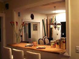 Of course, it doesn't have to be an independent piece of furniture. Remodel Your Kitchen With A Breakfast Bar Living Room Kitchen Kitchen Pass Through Dining Room Design