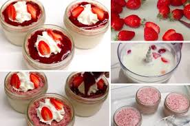 Les Delicieux Flans A La Fraise Et Leur Coulis A La Fraise Faciles A Faire Flan A La Fraise Alimentation Comment Faire Des Pates
