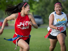 Flag football is much like tackle football, except plays are ended when a player has a flag snatched from his or her waist. Photos Hmong American Flag Football Mpr News