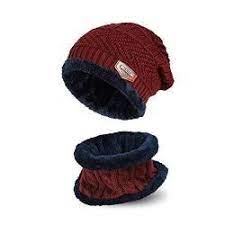 Ayamaya Winter Beanie Hat Scarf Set Warm Knit Hat 2 Pieces Thermal Ski Hat Including Neck Warmer Slouchy Skull Ca Winter Hats Beanie Warm Knits Knitted Hats
