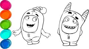 Find this pin and more on odd bods party by barbara rivera. Cute Oddbods Pogo And Newt Ninja Turtle Cartoon Coloring Pages For Kids Video For Toddler Youtube