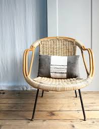 Vintage Mid Century Arthur Umanoff Style Wicker Basket Chair Etsy Basket Chair Chair Cottage Furniture