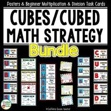This Is A Bundled Set Of Cubes Or Cubed Math Word Problem Strategy Posters And Differentiated Editable Word Problem Strategies Word Problems Math Word Problems