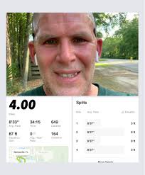 Running easy 4 miles with a training partner in Schoolcraft