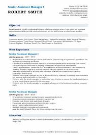 The assistant property manager is responsible for effectively computing, classifying and recording numerical data to keep financial records complete while assisting with the leasing, marketing and resident relations for the community. Senior Assistant Manager Resume Samples Qwikresume