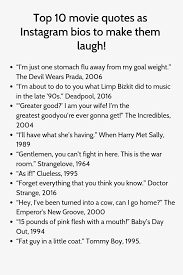 Movie Quotes As Instagram Bios To Make Them Laugh Witty Instagram Captions Instagram Captions Clever Instagram Captions