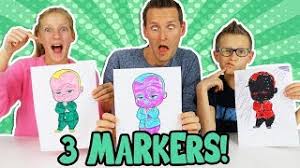 New free coloring pages browse, print & color our latest. 3 Marker Challenge W Our Dad Youtube