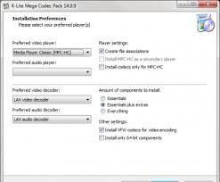 Microsoft windows media player 12, 11 & 10. K Lite Mega Codec Pack 14 9 Download Free Codectweaktool Exe