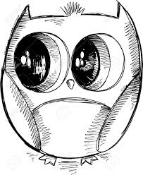 Cute Owl Schizzo Scarabocchio Archivio Fotografico 17455779 Disegni Semplici Schizzi Arte Doodle