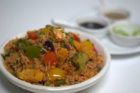Rice cooked with shredded lamb or beef, along with onions, cabbage, carrots and bell pepper. Indian Food Indian Cooking Indian Recipes Recipes Mongolian Stir Fried Rice Easy Enough T Vegetarian Stir Fry Recipes Indian Food Recipes Indian Cooking