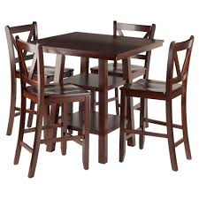 Bar height patio dining furniture. Shop Now For The 5pc Orlando 2 Shelves Counter Height Dining Set Wood Walnut Winsome Accuweather Shop