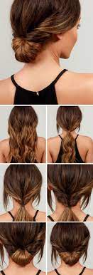 80 Simple Five Minute Hairstyles For Office Women Complete Tutorials Long Hair Styles Five Minute Hairstyles Chignon Hair
