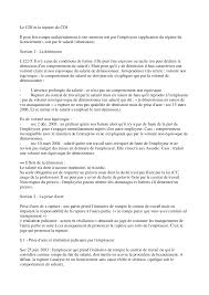 Préavis de démission pour un cdd. Notes Sur Le Cdi Et La Rupture Du Cdi 1 Partie Docsity