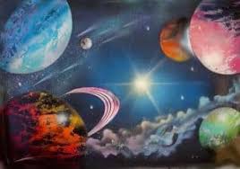 Eternal Galaxy Painting Spray Paint Art