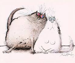 The Original Cartoon Canon Of Lolcats Legendary British Artist Ronald Searle S 1960s Cat Drawings Cats Illustration Cat Drawing Cat Art