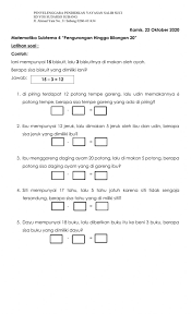 Check spelling or type a new query. Soal Cerita Pengurangan Worksheet