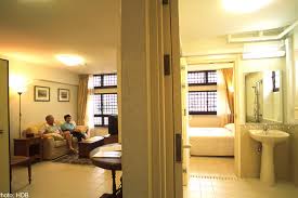 The apartment consists of a living room with kitchenette (22.3 m2), with access to a spacious glazed loggia (5.7 m2), bathroom with walk. Move To Studio Flats Pays Off For Seniors Singapore News Asiaone