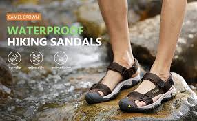 100% satisfaction guaranteed from camel crown. Amazon Com Camel Crown Men S Waterproof Hiking Sandals Closed Toe Water Shoes Athletic Sport Sandals For Summer Outdoor Beach Sport Sandals Slides