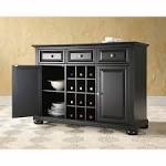 Black buffet server