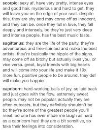 The Signs Basically 3 4 Radastrology Via Astroppl Tumblr Com Sagittarius Quotes Capricorn Life Sagittarius Man In Love