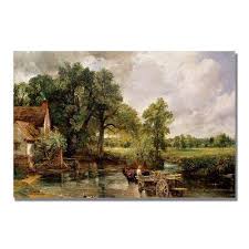 John Constable Flatford Mill Scene On A Navigable River Trademark Art The Hay Wain By John Constable Painting Print On Canvas Size 16 H X 24 W X 2 D Canvas Art Trademark Art