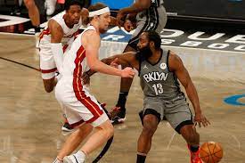 Atlanta hawks boston celtics brooklyn nets charlotte hornets chicago bulls cleveland cavaliers dallas mavericks denver nuggets detroit pistons golden state warriors houston. James Harden Breaks Out In Fourth As Brooklyn Sweeps Miami Mini Series 98 85 Netsdaily