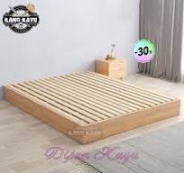 Dipan kasur ranjang kayu minimalis ukuran single bed 120x200cm