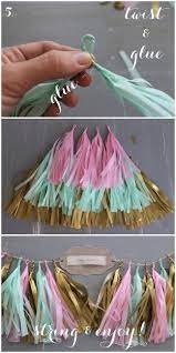 Pin By Ana Meza On Diy Diy Tassel Garland Tissue Paper Tassel Garland How To Make Tassels