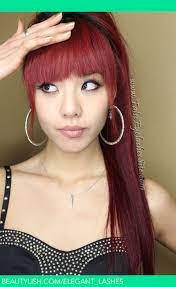 On this episode of hair me out, we follow a woman to the salon as she prepares to get a hair transformation. Long Red Hair With Bangs Bonnie L S Elegant Lashes Photo Beautylish