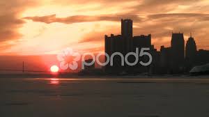 Sunrise, sunset, day length and solar time for detroit. Detroit Sunset Stock Video Footage Royalty Free Detroit Sunset Videos Pond5