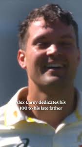 An emotional maiden Ashes century for Alex Carey in Adelaide 🕊️