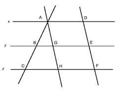 Parallel lines, transversals, and their angles cheat sheet and/or foldable. Three Parallel Lines Theorem Geometry Help