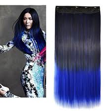 Women with very light brown hair might be able to achieve a darker dip dye color without bleaching, but your final. Buy Juju Ombre Dip Dye Color Clip In Straight Synthetic Thick Hair Extension 60cm Length Black To Blue For Cool Wome In Cheap Price On Alibaba Com