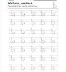 Letter Tracing Lower Case B Handwriting Practice Worksheets Handwriting Practice Worksheets Tracing Worksheets Preschool Tracing Letters