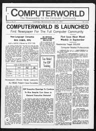 It is published in many countries around the world under the same or similar names. Computerworld The Newsweekly For The Computer Community 1967 06 14 Vol 1 Iss 0 Free Download Borrow And Streaming Internet Archive