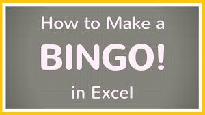 Bingo Card Generator Excel Template Create Bingo Game Cards Using Excel This Short Excel Tutorial Shows You How To Make Bingo Cards That You Can Customize Bingo Board Bingo Cards Bingo Template