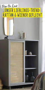 Einrichten Mit Naturlichen Materialien Diy Schrank Schaukelstuhl Rattan Geflecht