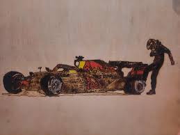 However verstappen dismissed the idea drivers should be given the option to pull out of races after serious crashes happen. Woodburning Of Max Verstappen Kicking His Racecar Album On Imgur