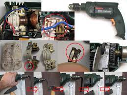 Bosch Csb500sre Drill Origin Broken Tool Donated To Tool Lending Library Tournevie Problem Electronic Circuit Projects Carbon Brushes Electronics Circuit