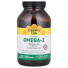 Natural Omega-3, 1,000 mg, 200 Softgels