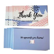 Send your email immediately after purchase. Kelkaa Thank You For Your Purchase Cards 3 5 X 2 Inches Pack Of 50 1