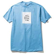 Listed for sale by veronica. 0 Anti Social Social Club T Shirt Blue Dover Street Market E Shop Dsml E Shop