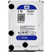 Wd Blue 2tb Desktop Hard Disk Drive 5400 Rpm Sata 6 Gb S 64mb Cache 3 5 Inch Wd20ezrz Capacity 2 Tb Form Fact Pc Hard Drive Hard Disk Drive Hard Drive