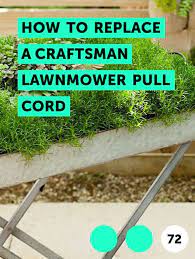 When it's fully extended, use something like a nail to lock the pulley into position. Learn How To Replace A Craftsman Lawnmower Pull Cord How To Guides Tips And Tricks Craftsman Lawn Mower Parts Lawn Mower Cord