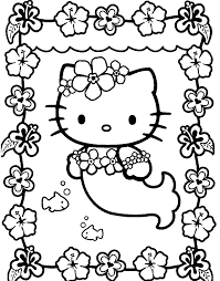« hello kitty halloween coloring pages · hello kitty valentines coloring pages ». Download Adorable Hello Kitty Coloring Pages As A Mermaid Or Print Coloring Library