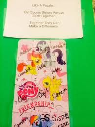 This game have girls form two parallel lines to make a path for another girl to run through. Be A Sister To Every Girl Scout Like A Puzzle Girl Scout Sisters Always Stick Together Togeth Daisy Girl Scouts Girl Scout Crafts Girl Scout Daisy Petals