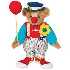 Original googly eyes and red nose. New 15 Clown Teddy Bear Vermont Teddy Bears Teddy Bear Factory Teddy Bear