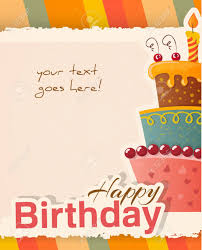 Send beautiful animated happy birthday ecards from 123cards.com to your friends and family. Happy Birthday Greeting Card Template Vector Illustration Royalty Free Cliparts Vectors And Stock Illustration Image 100053847