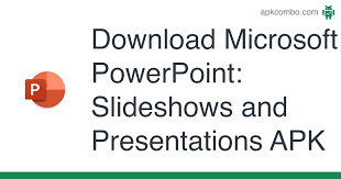 Getting the apps to run is a little harder. Microsoft Powerpoint Slideshows And Presentations Apk 16 1 0 1 Android App Download